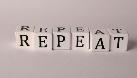 Blocks spelling REPEAT